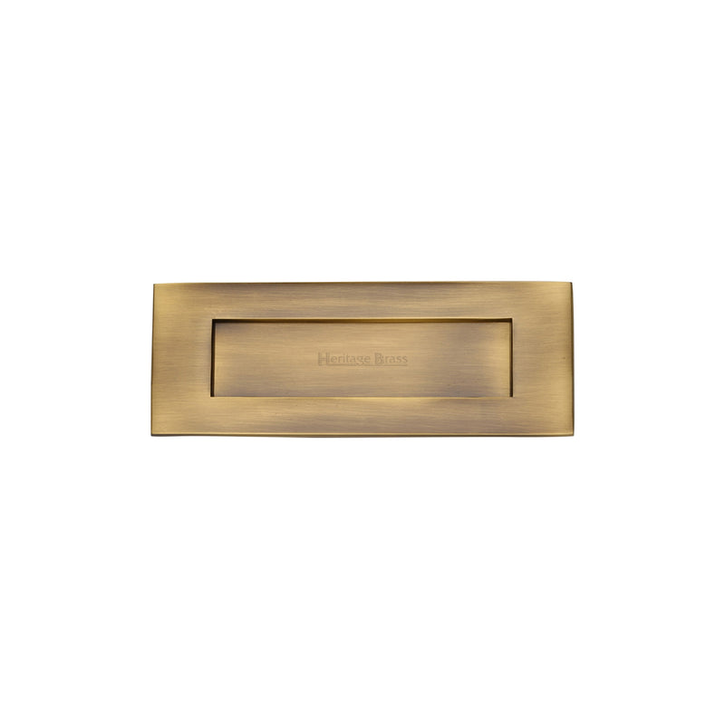 Heritage Brass Letterplate  8" x 3" Antique finish - V850 203-AT