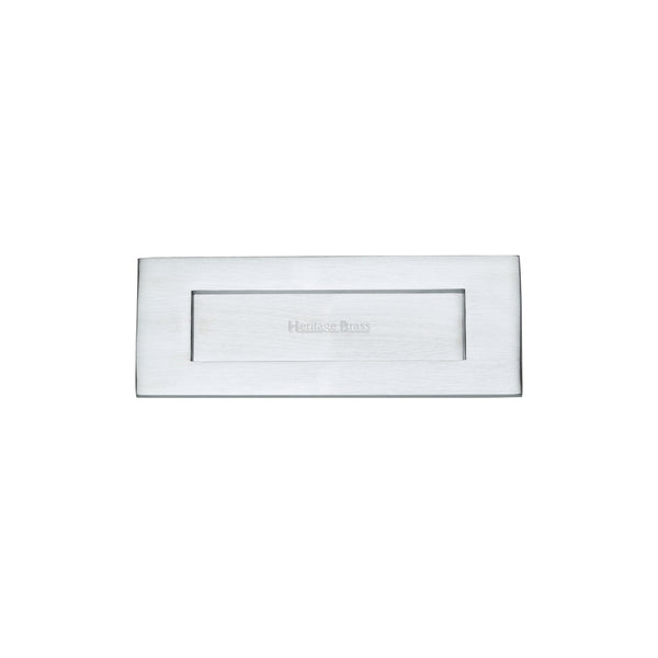 Heritage Brass Letterplate  8" x 3" Satin Chrome finish - V850 203-SC - Choice Handles