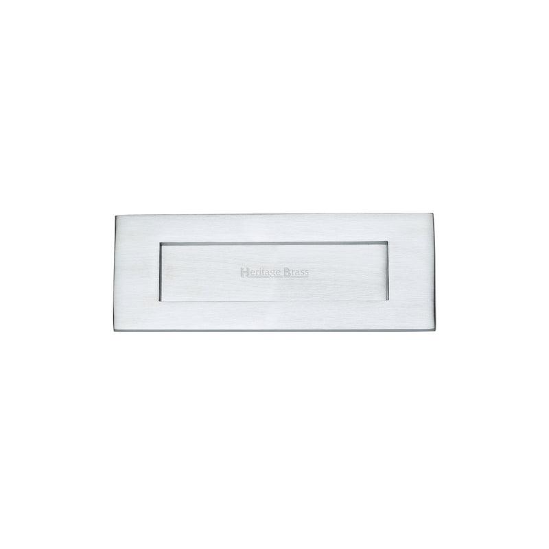 Heritage Brass Letterplate  8" x 3" Satin Chrome finish - V850 203-SC - Choice Handles