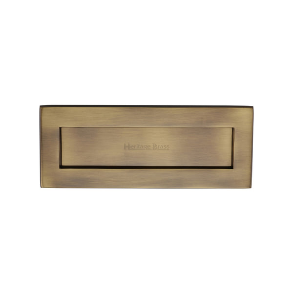 Heritage Brass Letterplate  10" x 4" Antique finish - V850 254.101-AT - Choice Handles