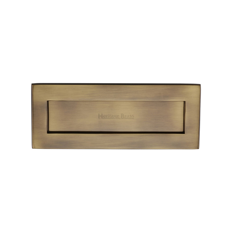 Heritage Brass Letterplate  10" x 4" Antique finish - V850 254.101-AT - Choice Handles