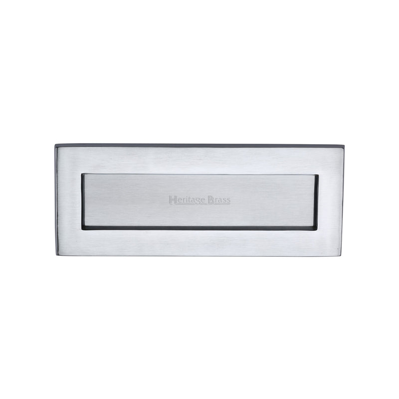 Heritage Brass Letterplate  10" x 4" Satin Chrome finish - V850 254.101-SC - Choice Handles