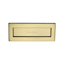 Heritage Brass Letterplate 10" x 4" Unlacquered Brass finish - V850 254.101-ULB - Choice Handles