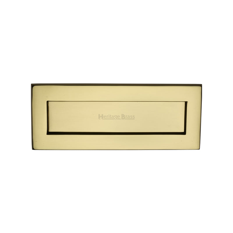 Heritage Brass Letterplate 10" x 4" Unlacquered Brass finish - V850 254.101-ULB - Choice Handles