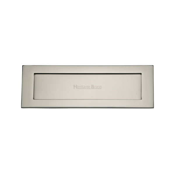 Heritage Brass Letterplate 12" x 4" Polished Nickel - V850 305-PNF - Choice Handles
