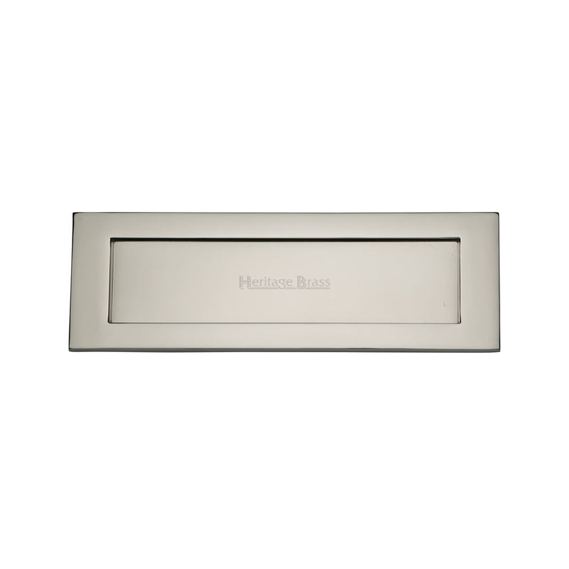 Heritage Brass Letterplate 12" x 4" Polished Nickel - V850 305-PNF - Choice Handles