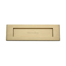 Heritage Brass Letterplate 12" x 4" Satin Brass finish - V850 305-SB - Choice Handles