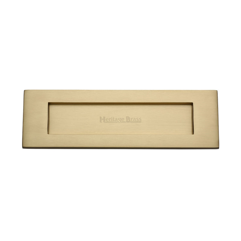 Heritage Brass Letterplate 12" x 4" Satin Brass finish - V850 305-SB