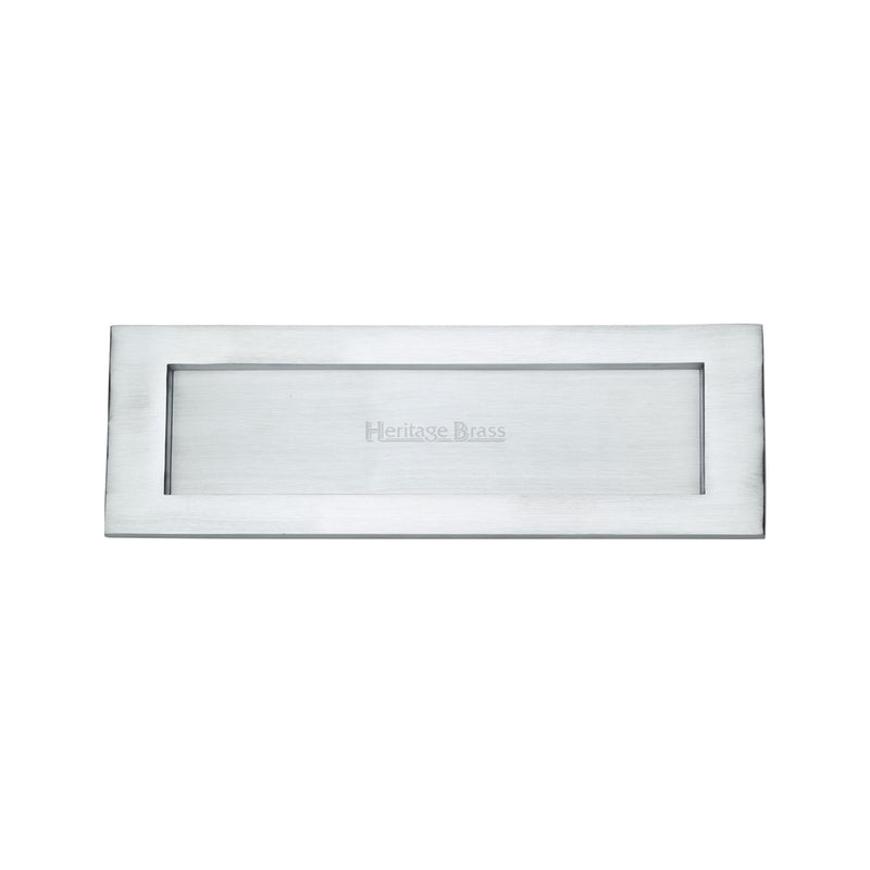Heritage Brass Letterplate  12" x 4" Satin Chrome finish - V850 305-SC - Choice Handles