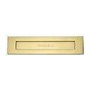 Heritage Brass Letterplate  13" x 3" Polished Brass finish - V850 330-PB - Choice Handles