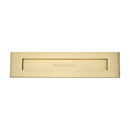 Heritage Brass Letterplate 13" x 3" Satin Brass finish - V850 330-SB - Choice Handles