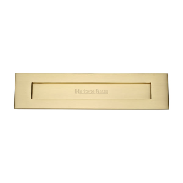 Heritage Brass Letterplate 13" x 3" Satin Brass finish - V850 330-SB - Choice Handles