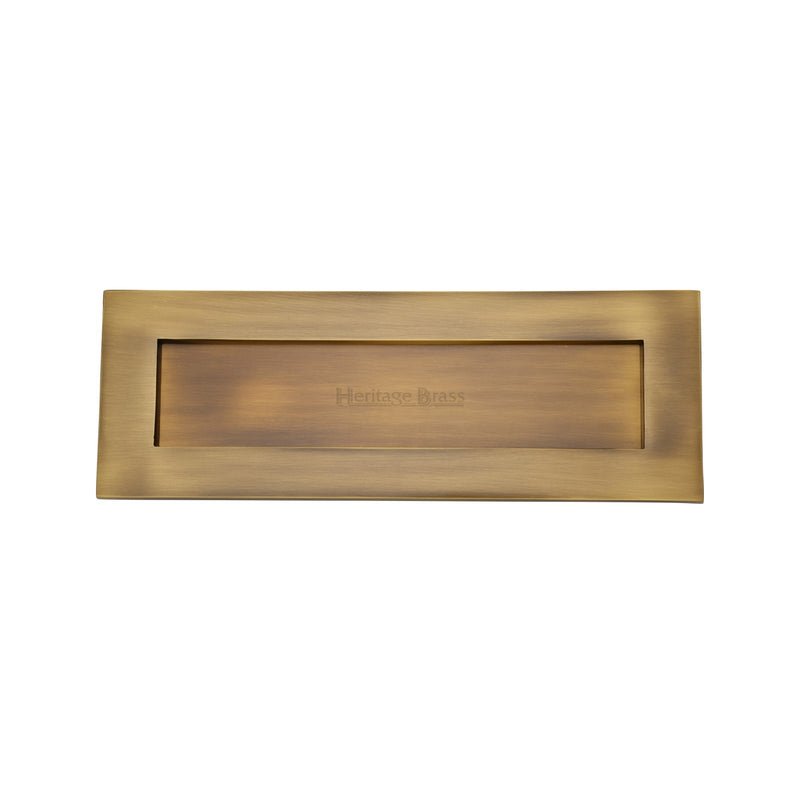 Heritage Brass Letterplate  14" x 4 1/2" Antique finish - V850 356-AT - Choice Handles