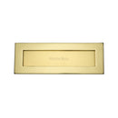 Heritage Brass Letterplate  14" x 4 1/2" Polished Brass finish - V850 356-PB - Choice Handles