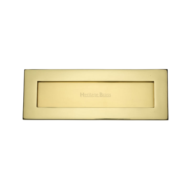 Heritage Brass Letterplate  14" x 4 1/2" Polished Brass finish - V850 356-PB - Choice Handles