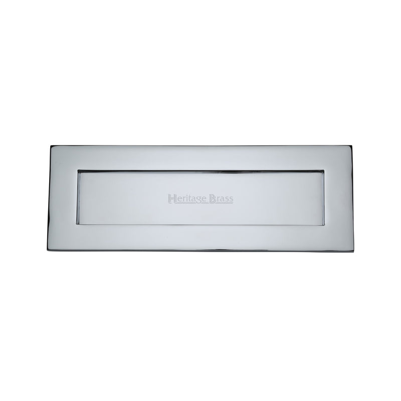 Heritage Brass Letterplate  14" x 4 1/2" Polished Chrome finish - V850 356-PC