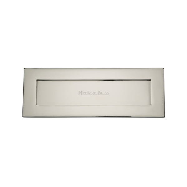 Heritage Brass Letterplate 14" x 4 1/2" Polished Nickel - V850 356-PNF - Choice Handles