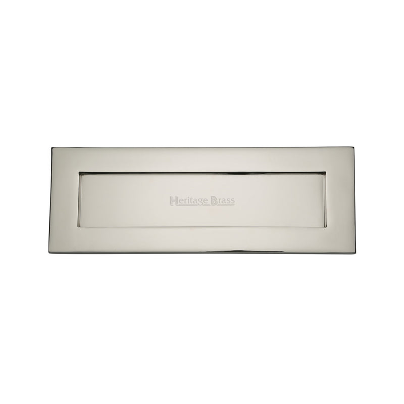 Heritage Brass Letterplate 14" x 4 1/2" Polished Nickel - V850 356-PNF - Choice Handles