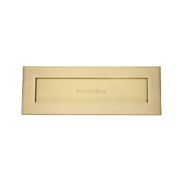 Heritage Brass Letterplate 14" x 4 1/2" Satin Brass finish - V850 356-SB - Choice Handles