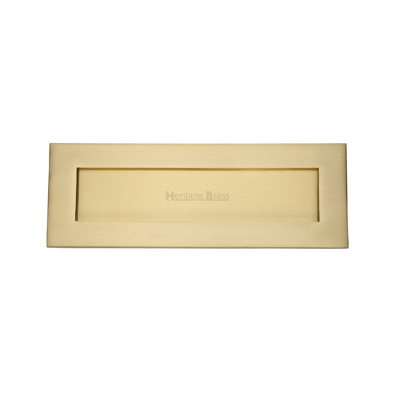 Heritage Brass Letterplate 14" x 4 1/2" Satin Brass finish - V850 356-SB - Choice Handles