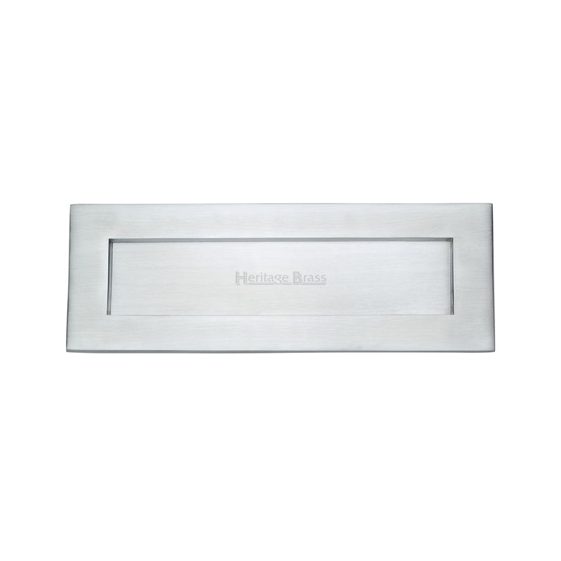 Heritage Brass Letterplate  14" x 4 1/2" Satin Chrome finish - V850 356-SC - Choice Handles