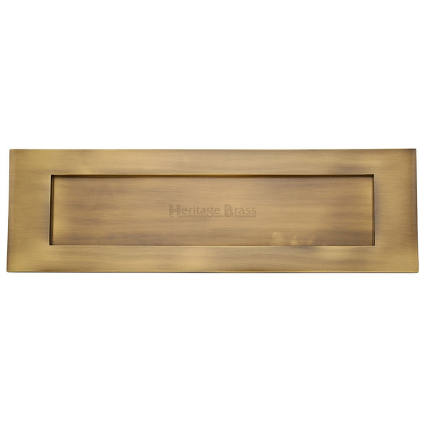 Heritage Brass Letterplate  16" x 5" Antique finish - V850 406-AT - Choice Handles