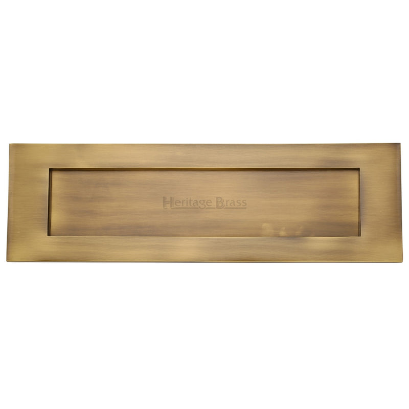 Heritage Brass Letterplate  16" x 5" Antique finish - V850 406-AT - Choice Handles