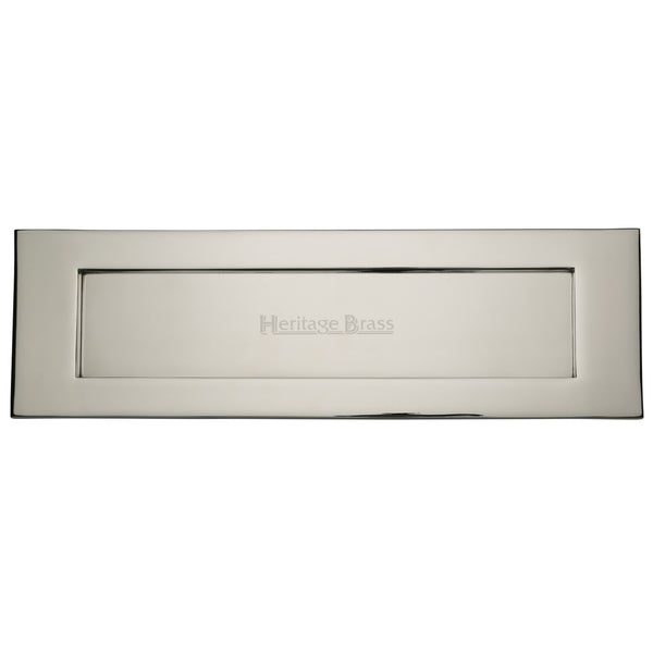 Heritage Brass Letterplate 16" x 5" Polished Nickel - V850 406-PNF - Choice Handles
