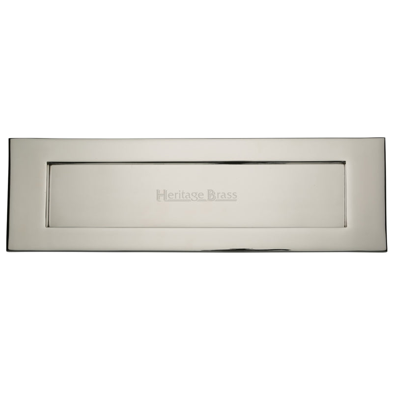 Heritage Brass Letterplate 16" x 5" Polished Nickel - V850 406-PNF - Choice Handles