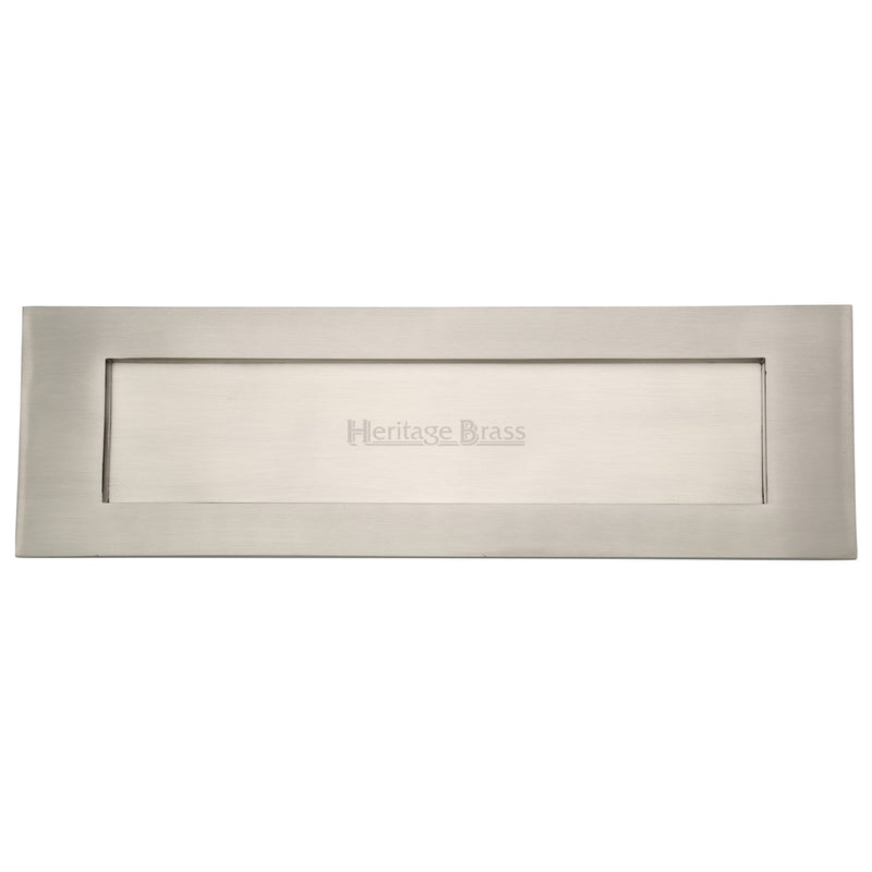 Heritage Brass Letterplate  16" x 5" Satin Nickel finish - V850 406-SN - Choice Handles