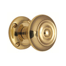 Heritage Brass Mortice Knob on Rose Aylesbury Design Polished Brass finish - V872-PB - Choice Handles