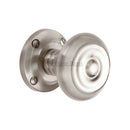 Heritage Brass Mortice Knob on Rose Aylesbury Design Satin Nickel finish - V872-SN - Choice Handles