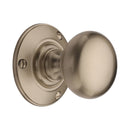 Heritage Brass Mortice Knob on Rose Chester Design Satin Nickel finish
 - V876-SN