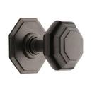 Heritage Brass Stepped Octagon Centre Door Knob 3" Matt Bronze finish - V890-MB - Choice Handles