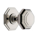 Heritage Brass Stepped Octagon Centre Door Knob 3" Polished Nickel Finish - V890-PNF - Choice Handles
