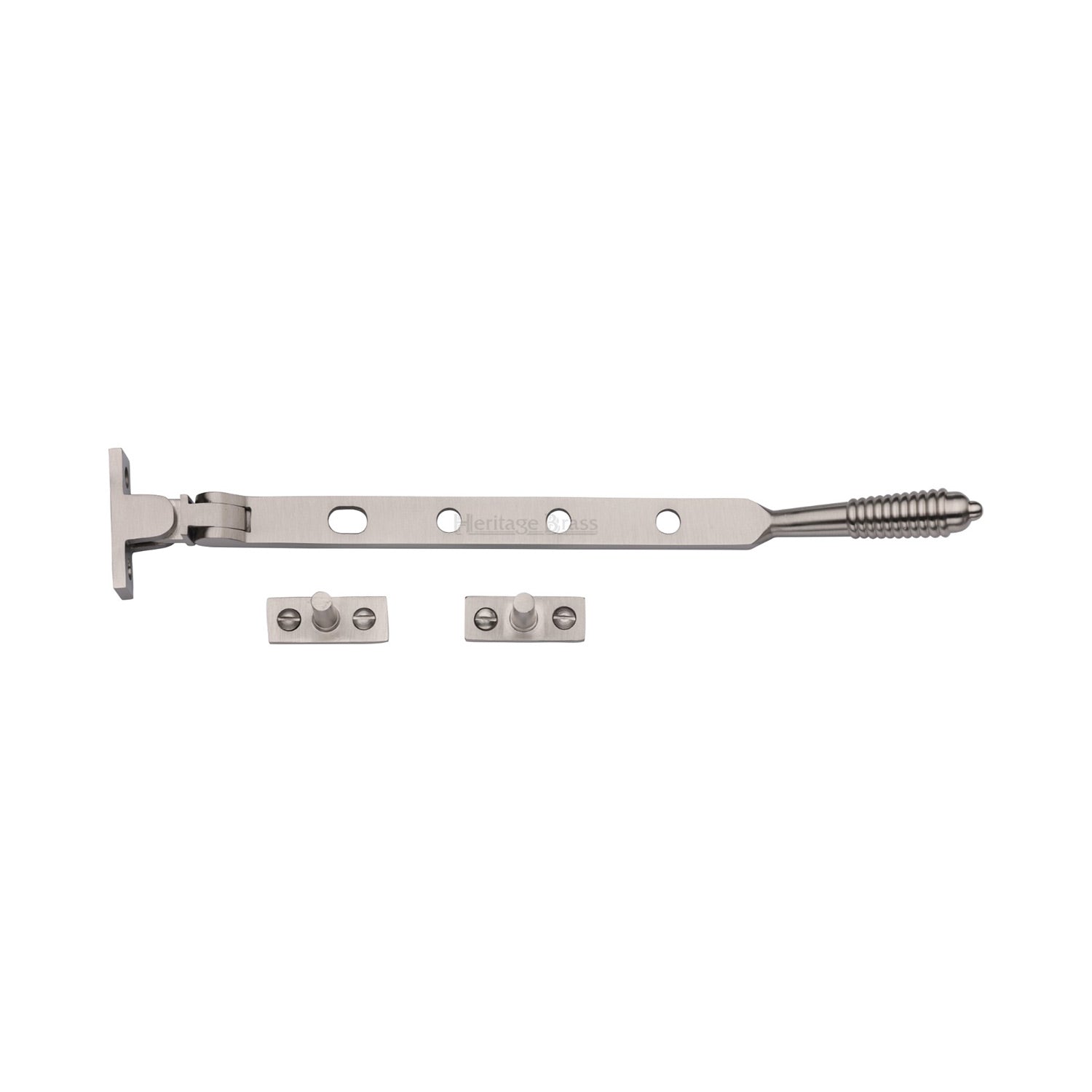 Heritage Brass Casement Window Stay Reeded Design 10