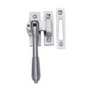 Heritage Brass Lockable Mortice &amp; Hook Plate Casement Fastener Reeded Weather Stripped&nbsp;Design Satin Chrome finish
 - V894L MP/HP-SC - Choice Handles