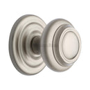 Heritage Brass Stepped Round Centre Door Knob&nbsp;Design 3 1/2 Satin Nickel Finish
 - V905-SN - Choice Handles