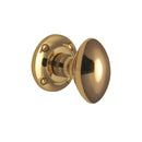 Heritage Brass Mortice Knob on Rose Suffolk Design Polished Brass finish - V960-PB - Choice Handles