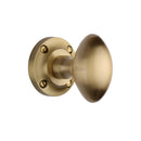 Heritage Brass Mortice Knob on Rose Suffolk Design Satin Brass finish - V960-SB - Choice Handles