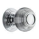 Heritage Brass Cabinet Knob Reeded Design 38mm Polished Chrome finish - V973 38-PC - Choice Handles