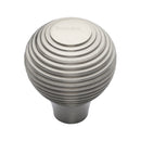 Heritage Brass Cabinet Knob Reeded Design 38mm Satin Nickel finish - V974 38-SN - Choice Handles
