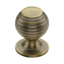 Heritage Brass Cabinet Knob Beehive Design 32mm Antique Brass finish - V976 32-AT - Choice Handles