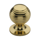Heritage Brass Cabinet Knob Beehive Design 32mm Polished Brass finish - V976 32-PB - Choice Handles
