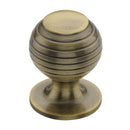 Heritage Brass Cabinet Knob Beehive Design 38mm Antique Brass finish - V976 38-AT - Choice Handles