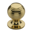 Heritage Brass Cabinet Knob Beehive Design 38mm Polished Brass finish - V976 38-PB - Choice Handles