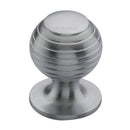 Heritage Brass Cabinet Knob Beehive Design 38mm Satin Chrome finish - V976 38-SC - Choice Handles