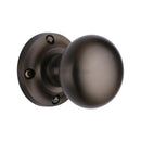 Heritage Brass Mortice Knob on Rose Victoria Design Matt Bronze finish - V980-MB - Choice Handles