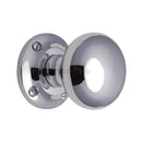 Heritage Brass Mortice Knob on Rose Victoria Design Polished Chrome finish - V980-PC - Choice Handles
