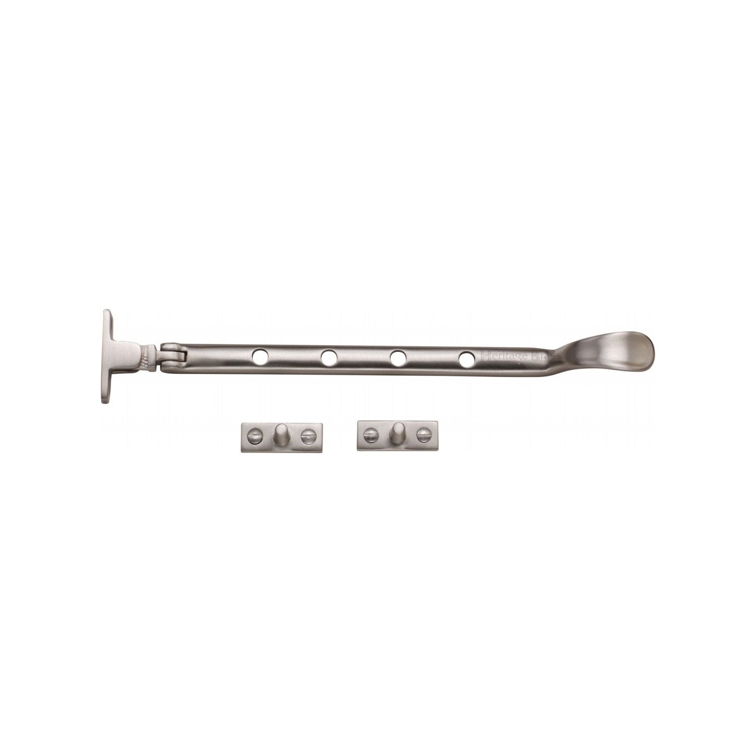 Heritage Brass Casement Window Stay Spoon Pattern 10